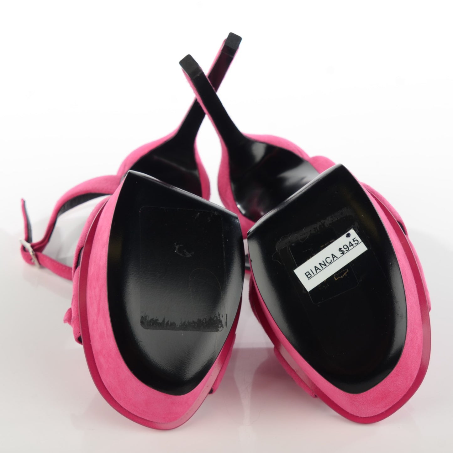 Suede Classic Tribute 105 Platform Sandals 36 Fuchsia