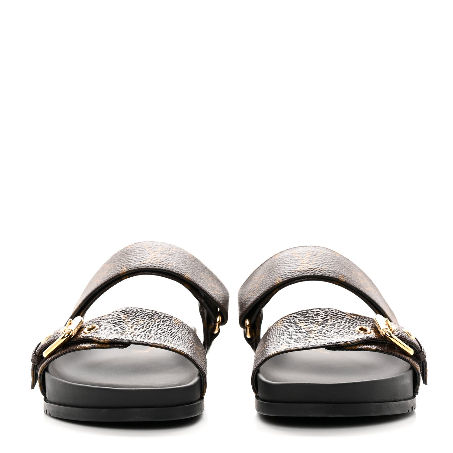 Monogram Bom Dia Mule Sandals 37 Black