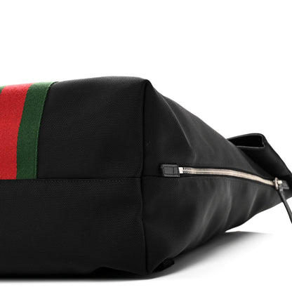 Gucci Techno Canvas Web Single Buckle Backpack Black 10 of 11