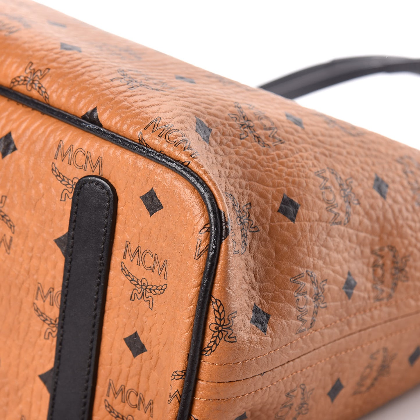 Visetos Medium Project Reversible Shopper Tote Cognac