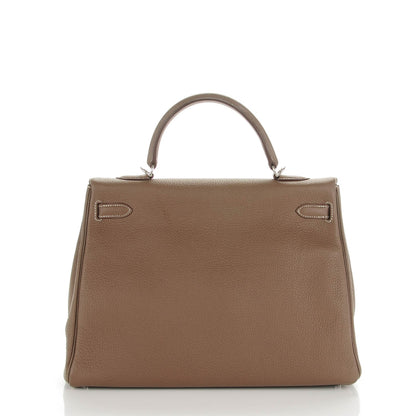 Hermes Taurillon Clemence Kelly Retourne 35 Etoupe 4 of 21