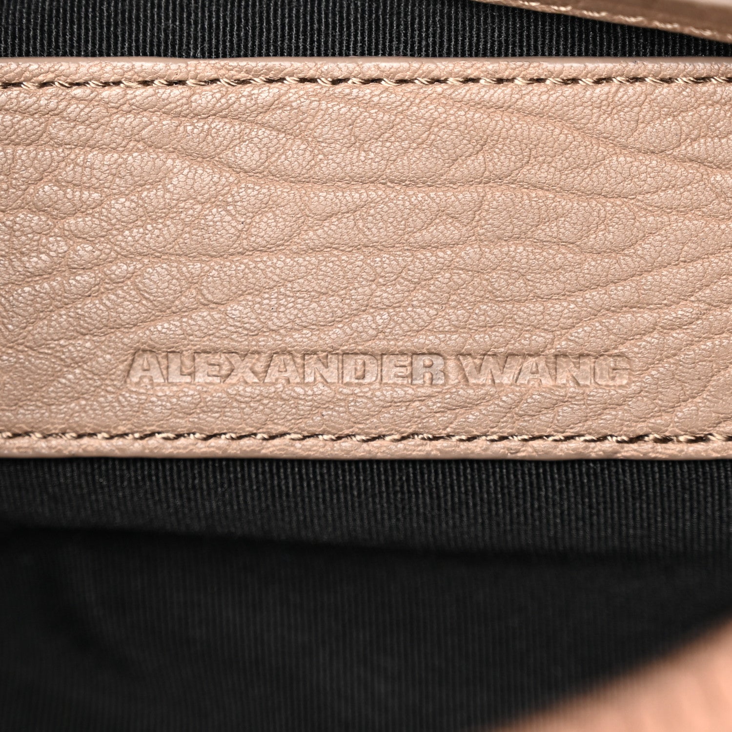 Alexander Wang Pebbled Lambskin Mini Rockie Latte Rose Gold Hardware 6 of 9