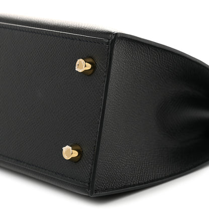 Hermes Epsom Kelly Sellier 25 Black 10 of 11