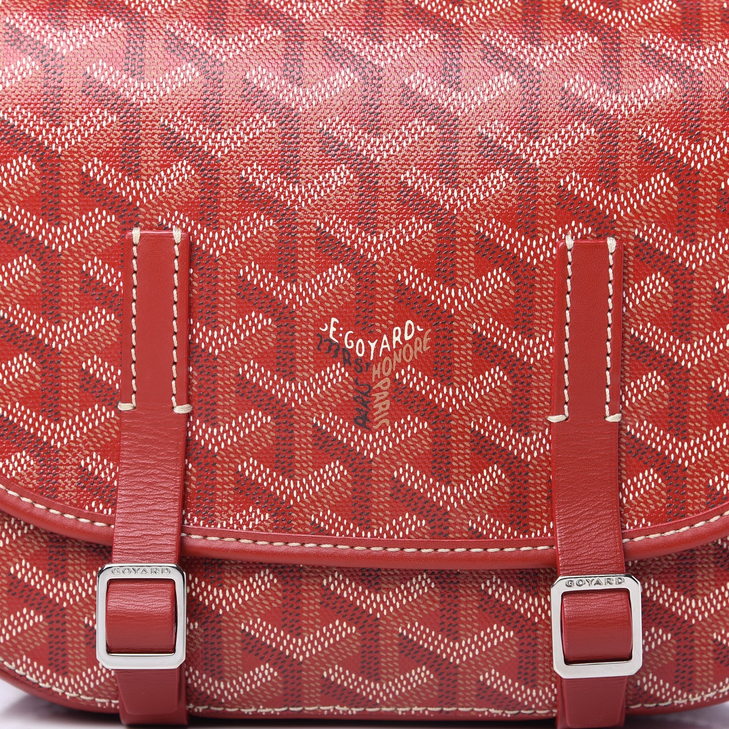 Goyard Goyardine Belvedere PM Messenger Bag Red 9 of 9