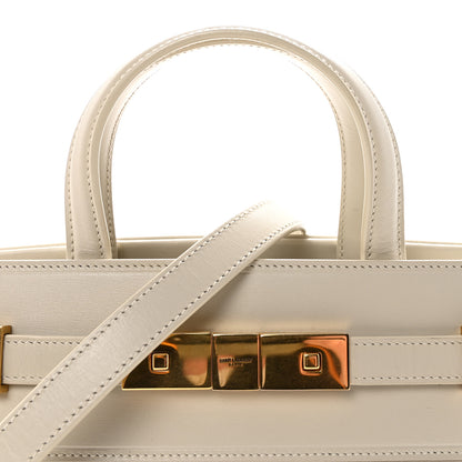 Saint Laurent Smooth Calfskin Nano Manhattan Shopper Tote Crema Soft 6 of 8