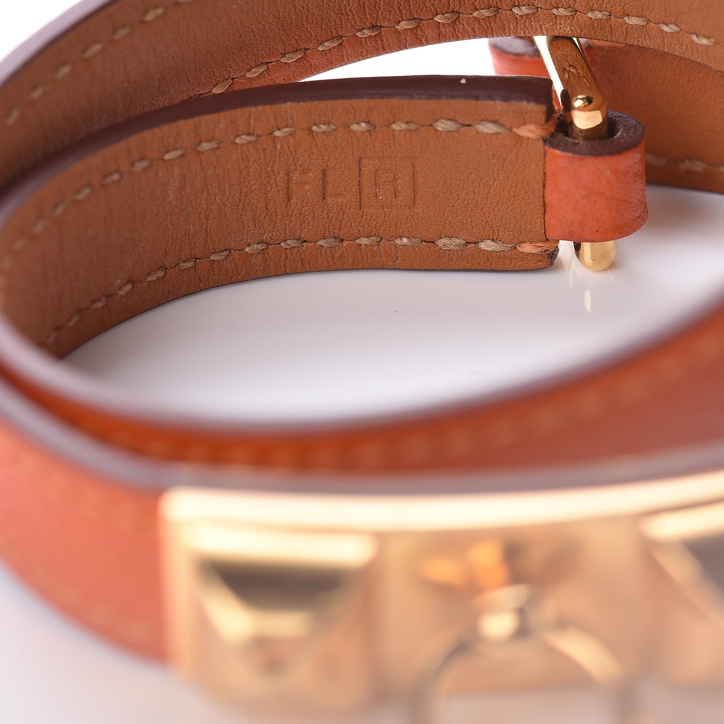 Epsom Rivale Double Tour Bracelet S Orange