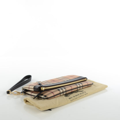 Burberry Haymarket Check Adeline Foldover Clutch Brown 4 of 6