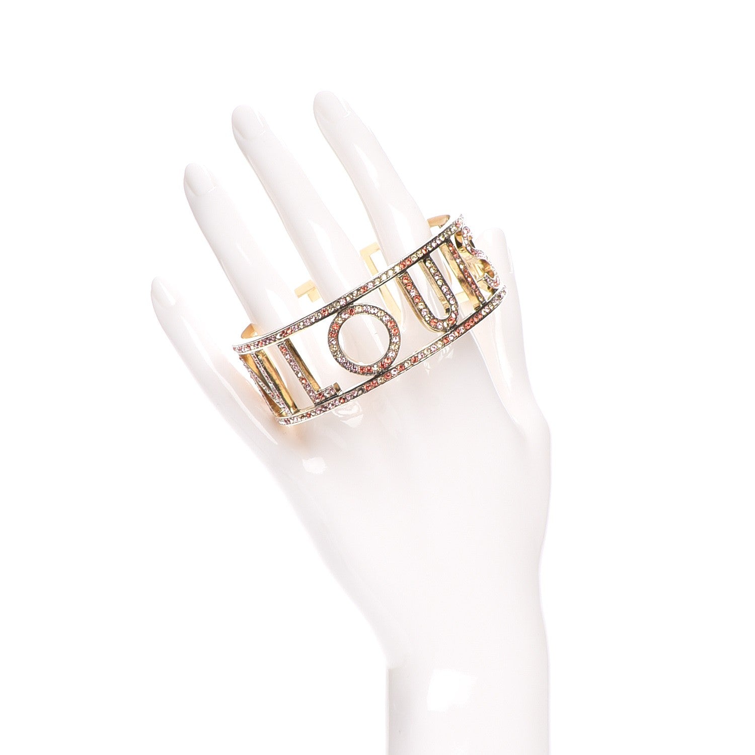 Louis Vuitton Swarovski Crystal 1001 Nuits Nights Bracelet Orange Sunset 2 of 4