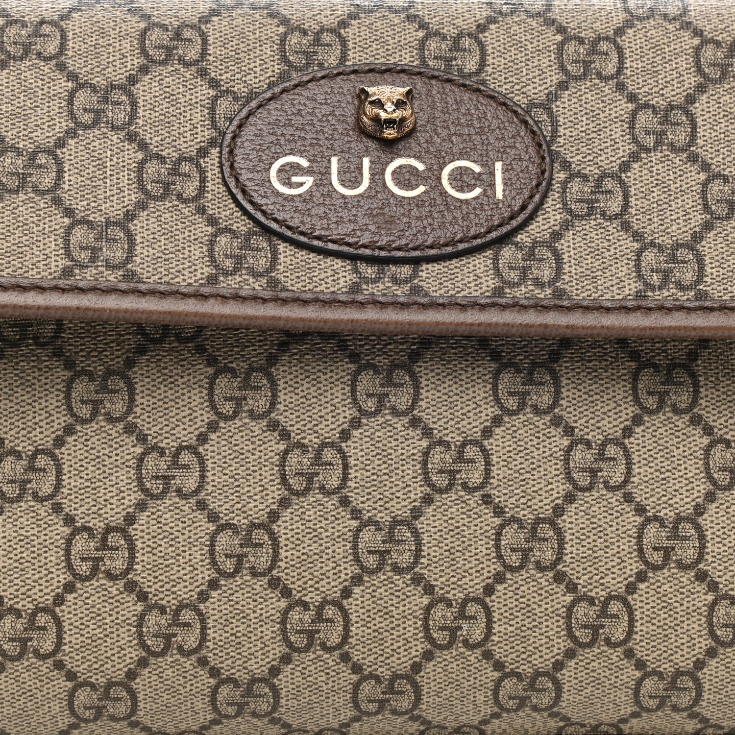 Gucci GG Supreme Monogram Neo Vintage Web Belt Bag Brown 8 of 10