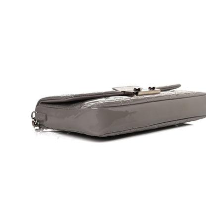 Christian Dior Patent Cannage New Lock Pouch Grey 9 of 13