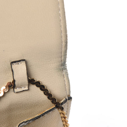 Valentino Garavani Vitello Glam Flower Crystal Bow Clutch Nude 12 of 21