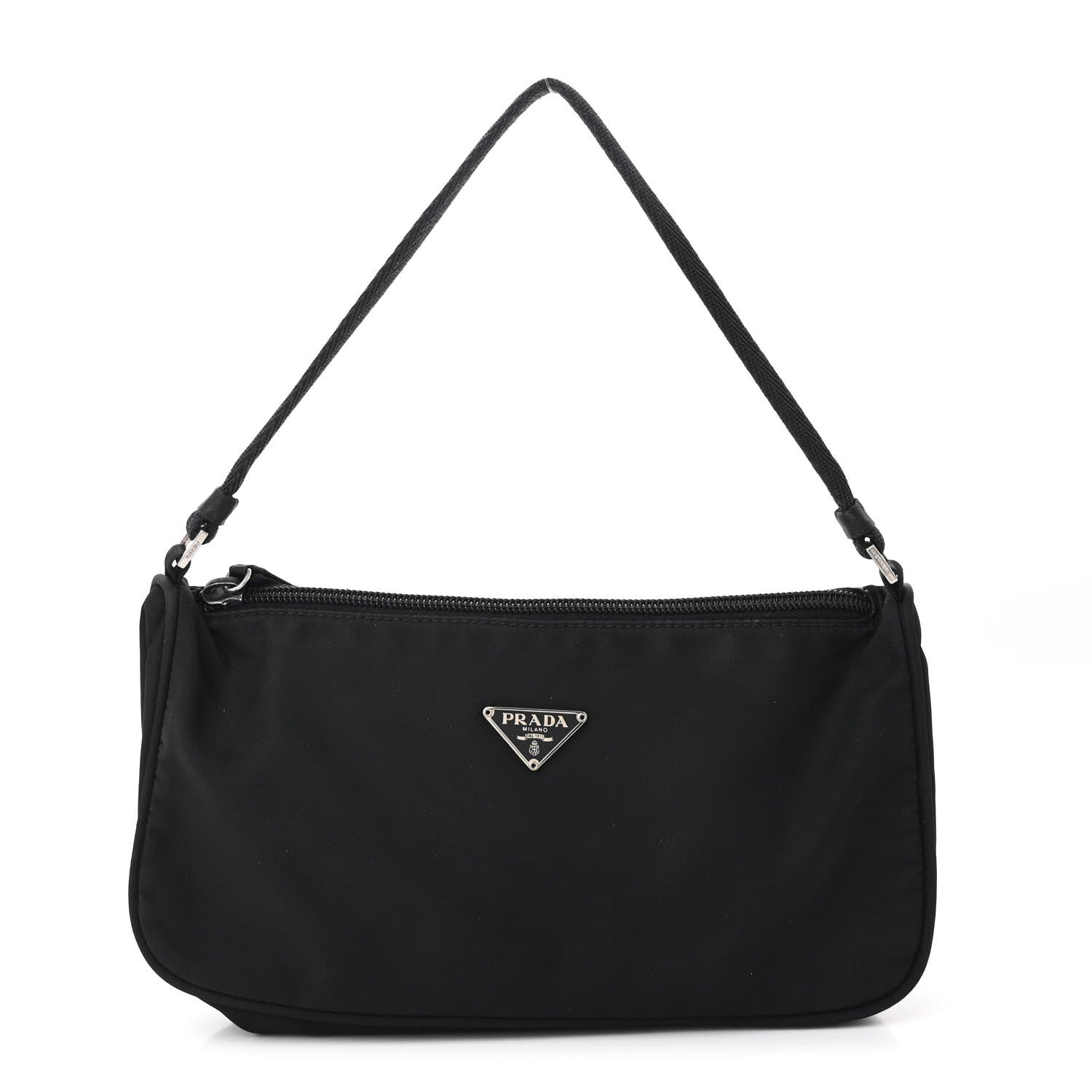 Prada Tessuto Nylon Pochette Bag Black 1 of 11