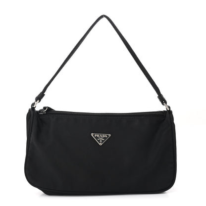 Prada Tessuto Nylon Pochette Bag Black 1 of 11