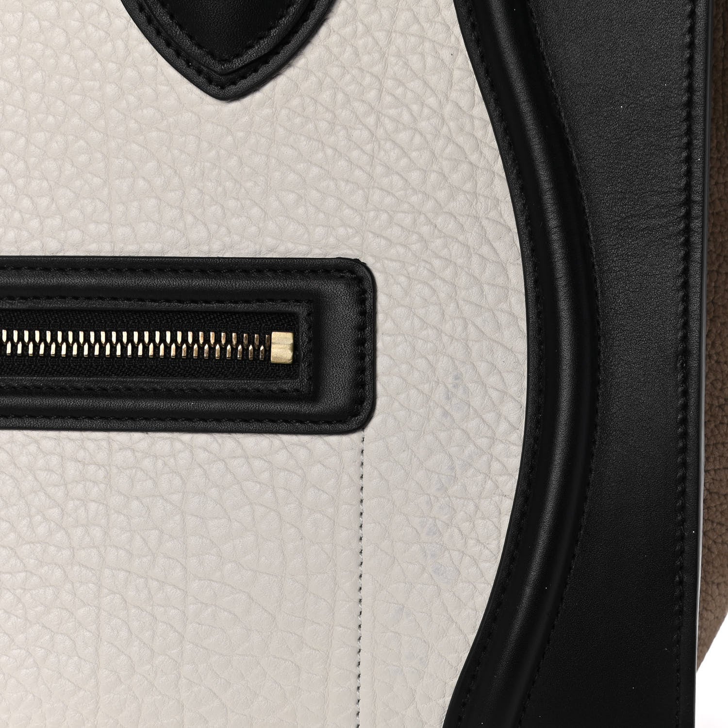 Celine Bullhide Calfskin Grained Nubuck Mini Tri-Color Luggage Khaki 19 of 23