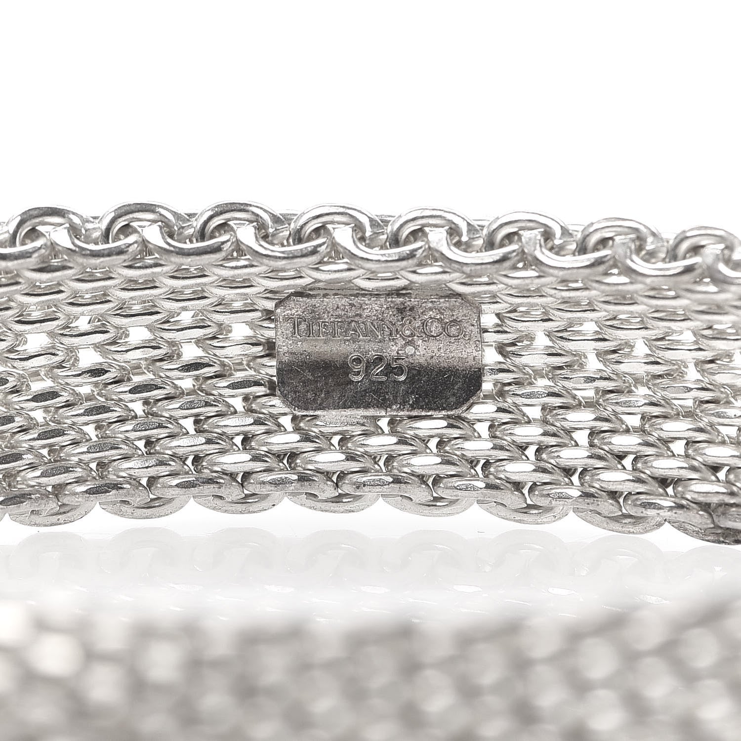 Tiffany Sterling Silver Somerset Mesh Bracelet 4 of 4