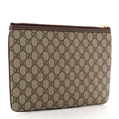 Gucci GG Supreme Monogram Large Ophidia Pouch Clutch Brown 4 of 8