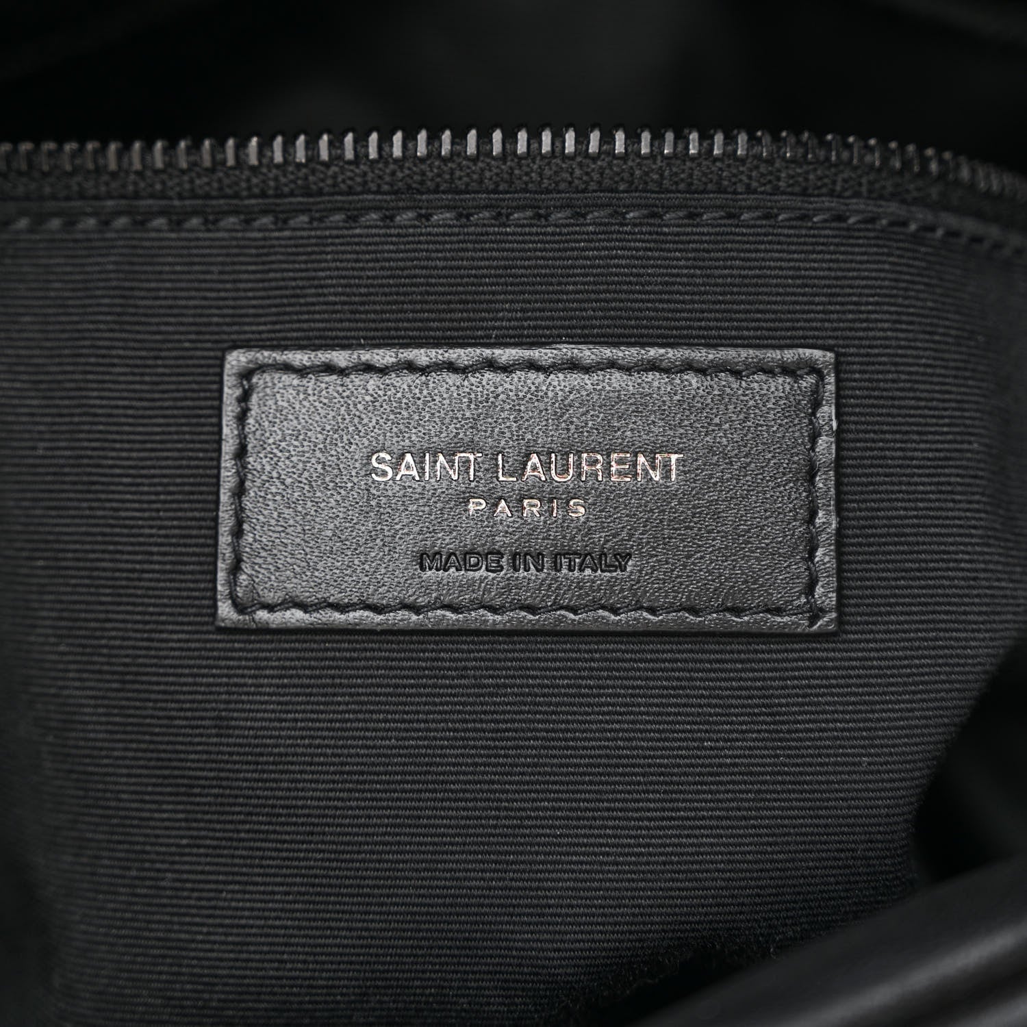 Saint Laurent Lambskin Quilted Monogram Monochrome Medium Loulou Puffer Chain Satchel Black 6 of 10