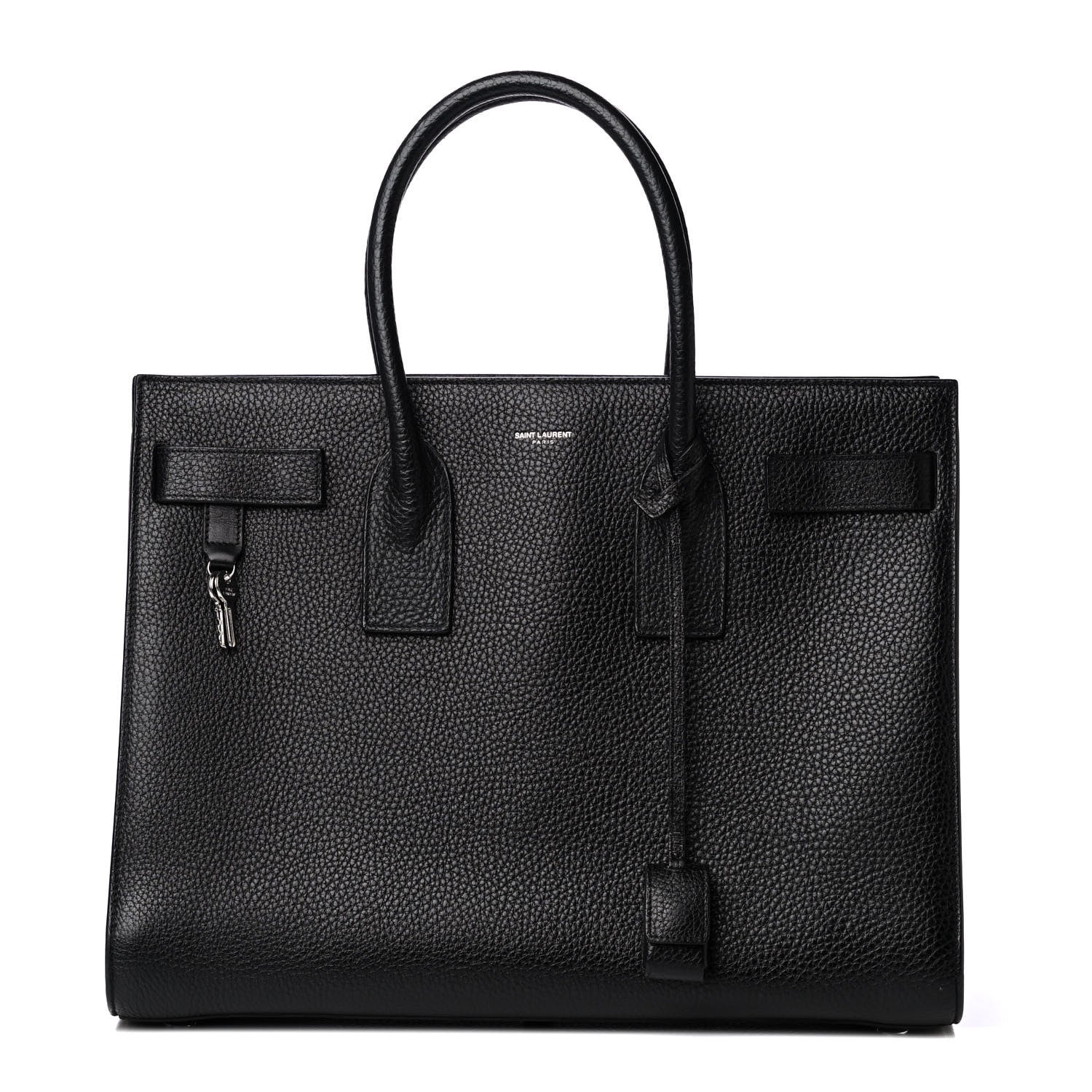 Saint Laurent Grained Calfskin Large Sac De Jour Carryall Black 1 of 9