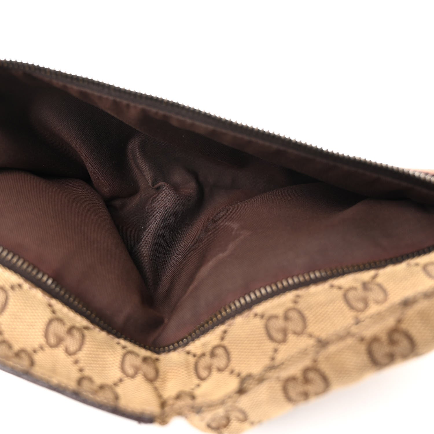 Gucci GG Monogram Double Pocket Belt Bag Dark Brown 8 of 12