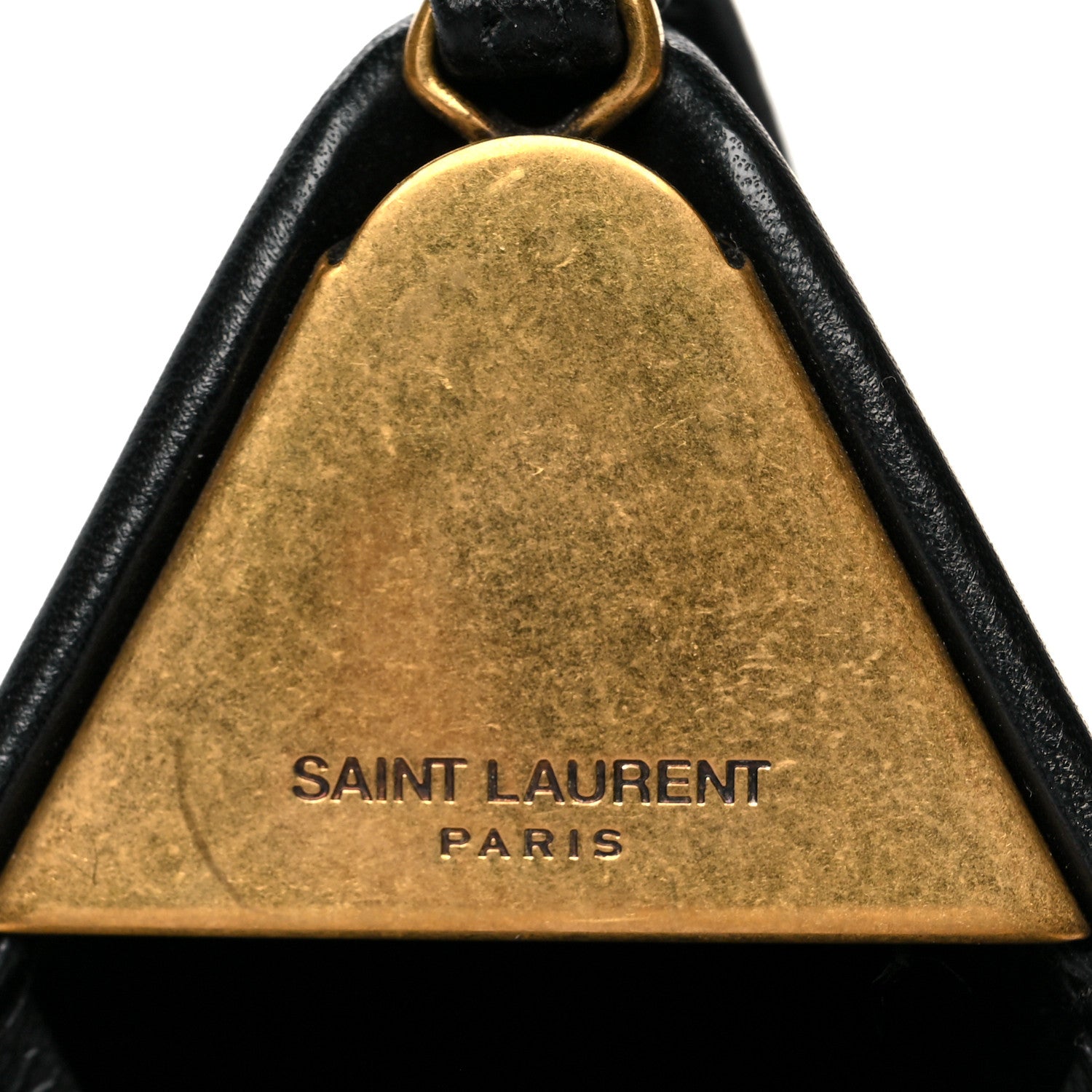 Saint Laurent Lambskin Pyramid Clutch Black 6 of 11