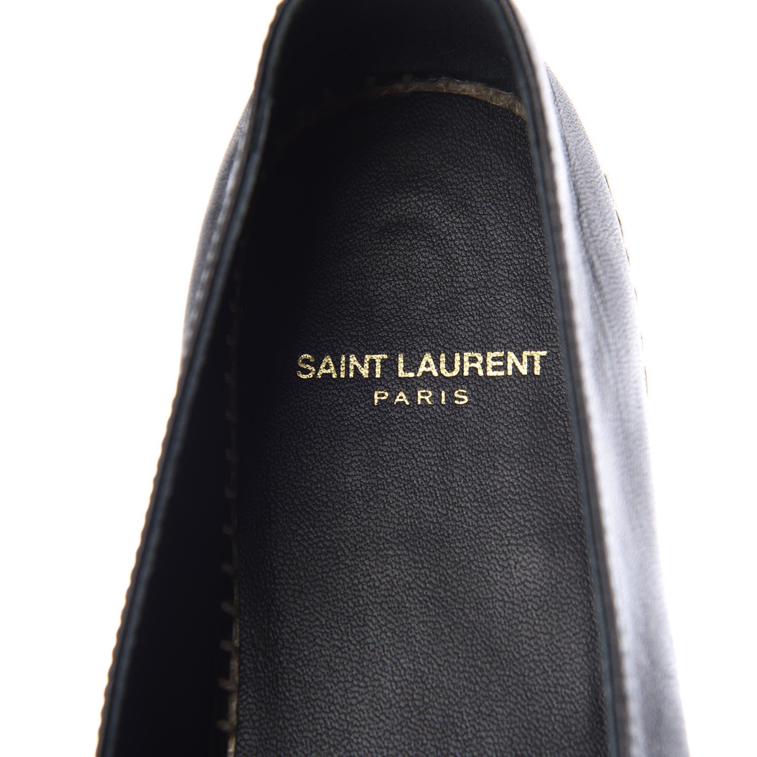 Saint Laurent Lambskin Monogram Espadrilles 37 Black 6 of 10