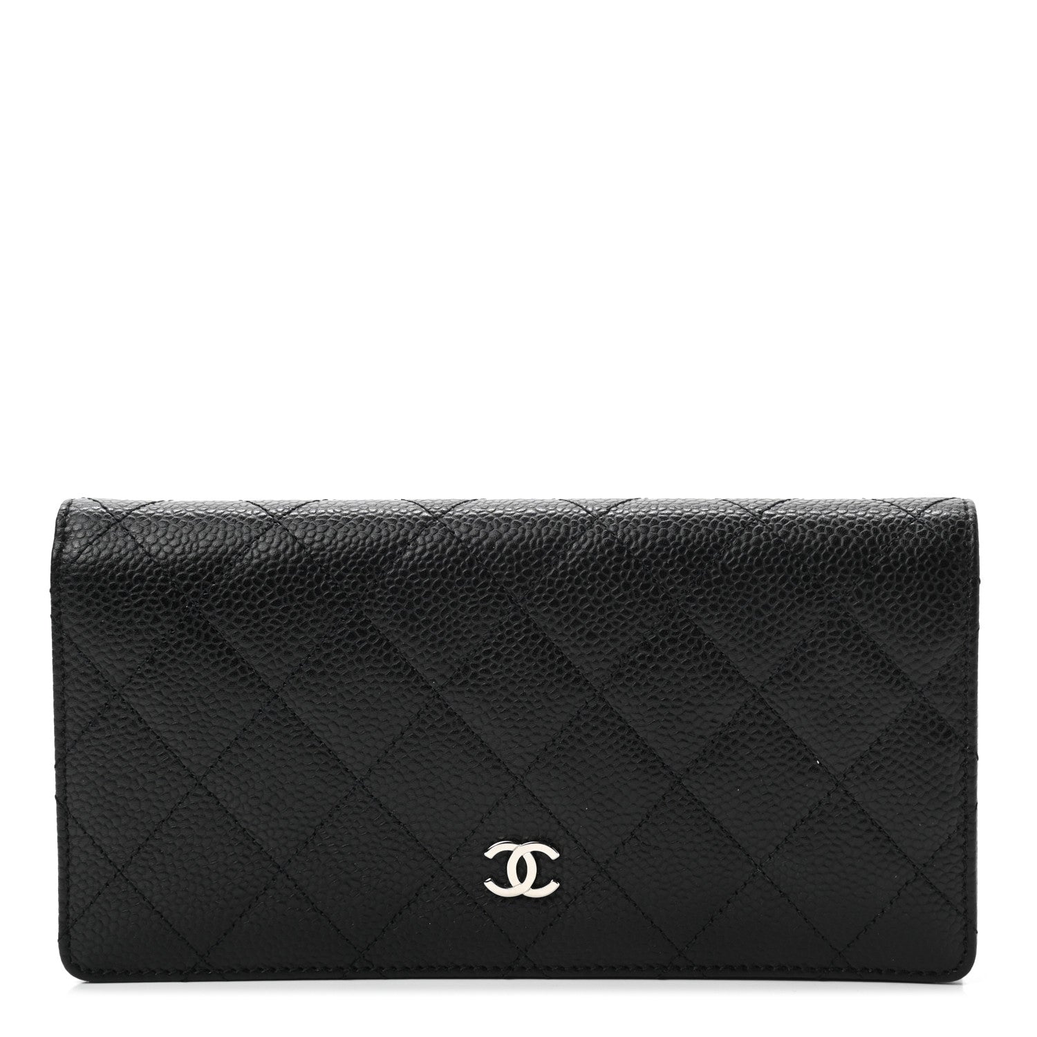 Chanel Caviar Quilted Yen Wallet Black 1 of 7