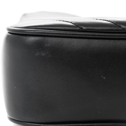 Saint Laurent Calfskin Matelasse Monogram Lou Camera Bag Black 11 of 14