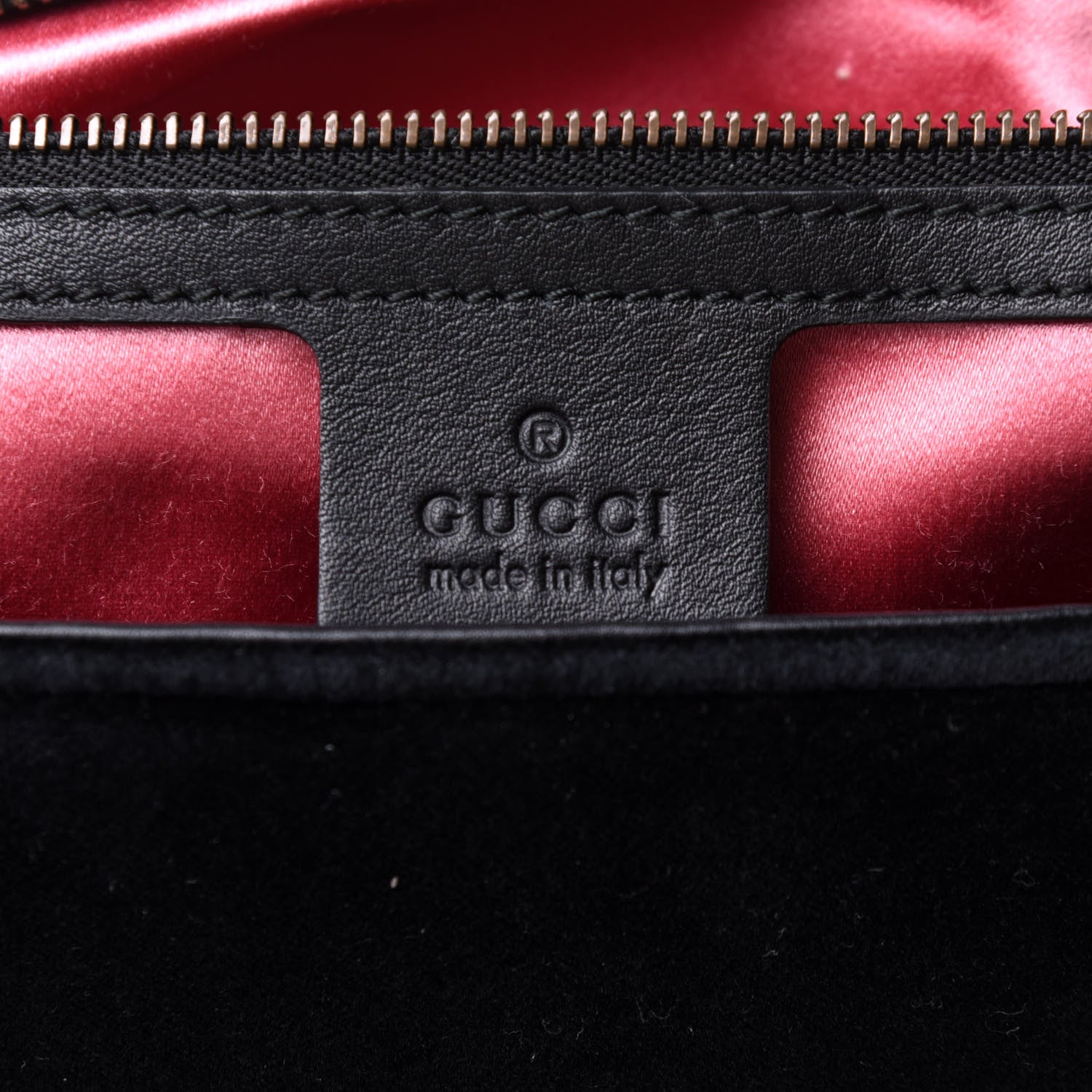Gucci Velvet Matelasse Medium GG Marmont Shoulder Bag Black 6 of 12