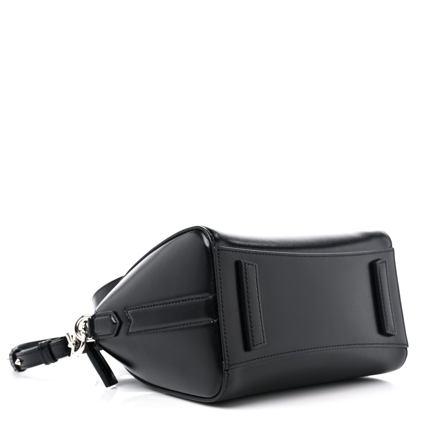 Shiny Lord Calfskin Mini Antigona Black