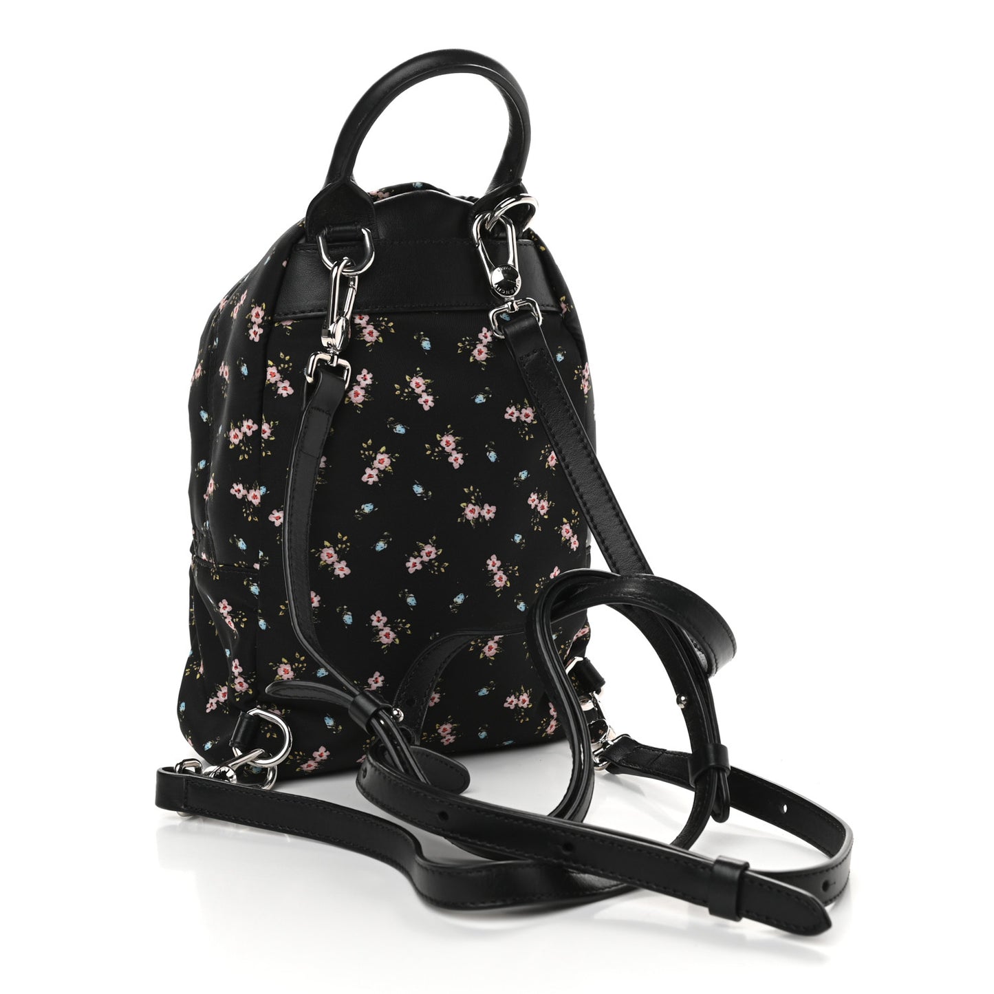 Tech Twill Nylon Hibiscus Print Nano Backpack Multicolor