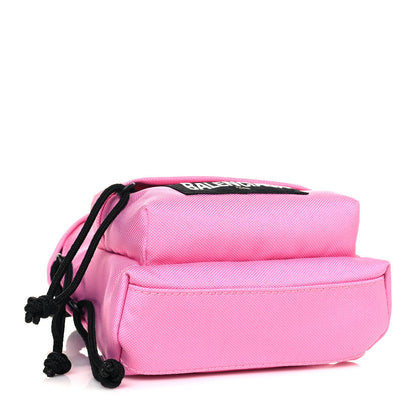 Balenciaga Recycled Casual Nylon Mini Oversized Backpack Pink 4 of 11