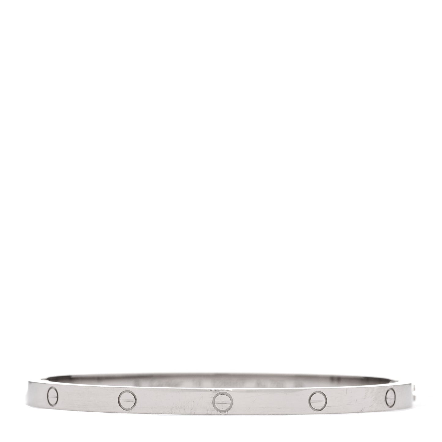 18K White Gold Small LOVE Bracelet 16