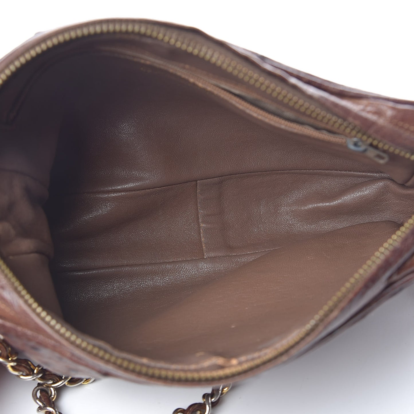 Ostrich Tassel Camera Case Brown