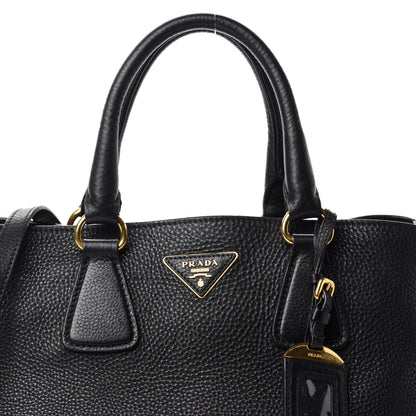 Prada Vitello Daino Shopping Tote Black 19 of 19