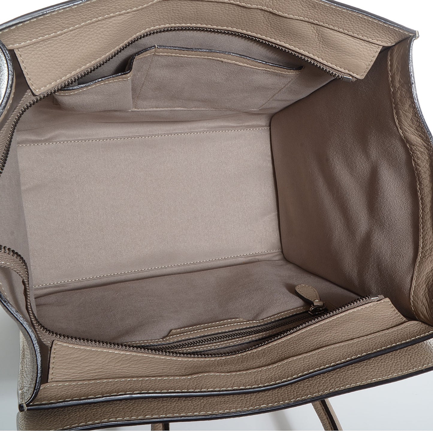 Drummed Calfskin Mini Luggage Dune