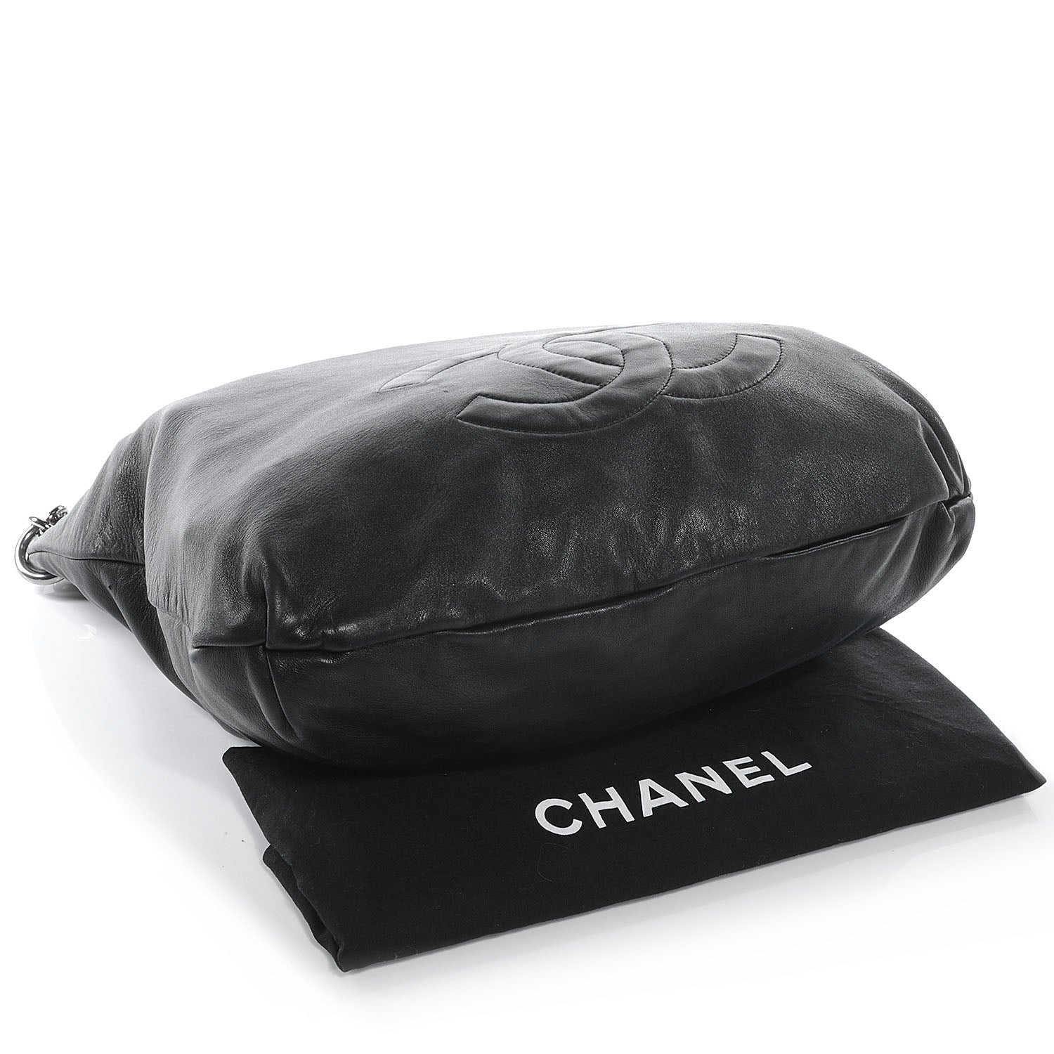 Chanel Lambskin Soft and Chain Large Hobo Black 4 of 7