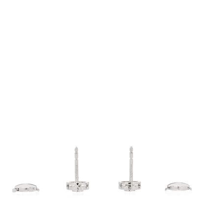 Tiffany Platinum Diamond Mini Circlet Earrings 3 of 5