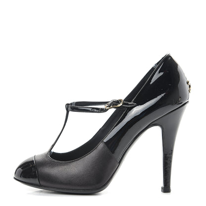 Chanel Patent Lambskin Mary Jane Pump 36 Black 1 of 9