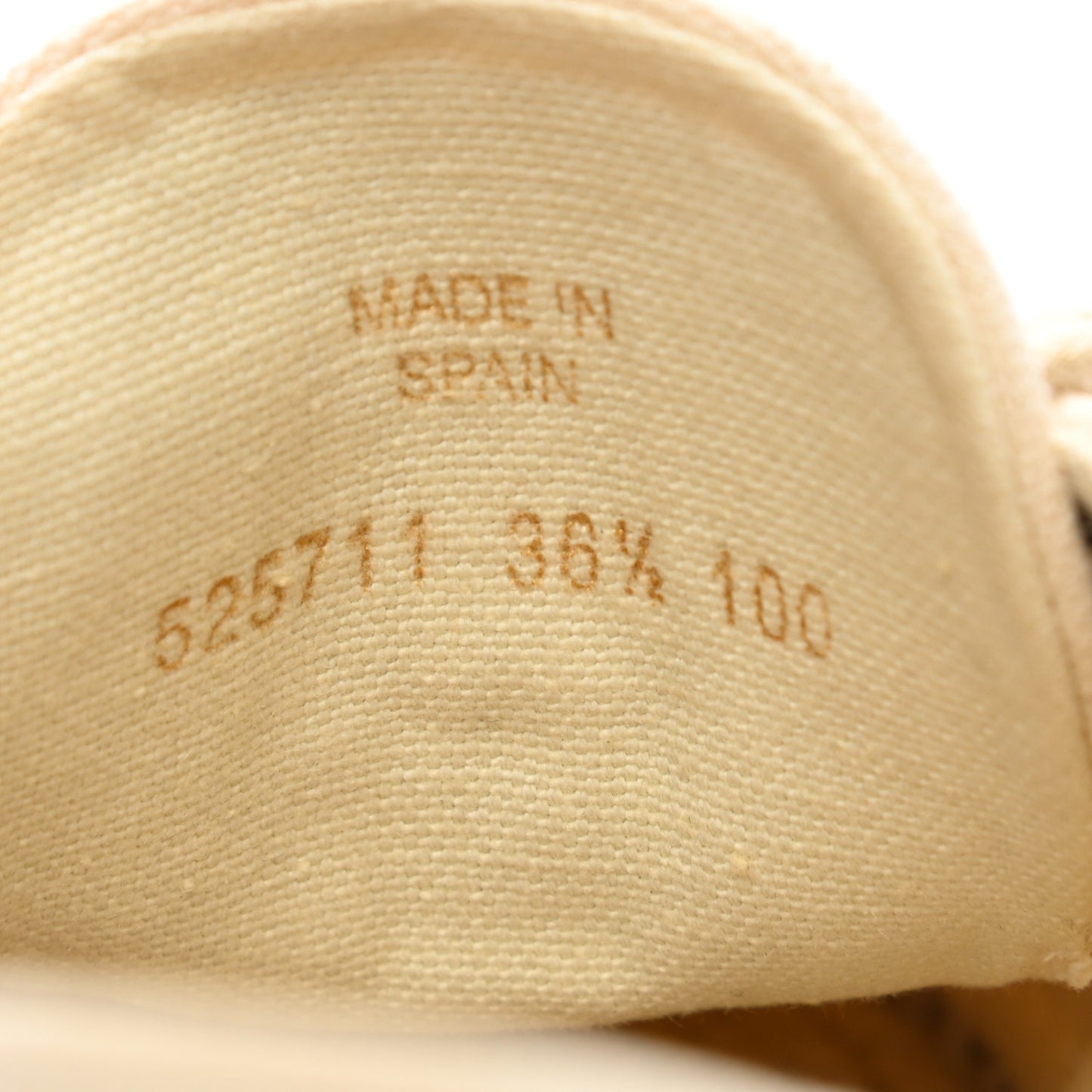 Canvas Logo Lace-Up Platform Espadrilles 36.5 Greggio Grege