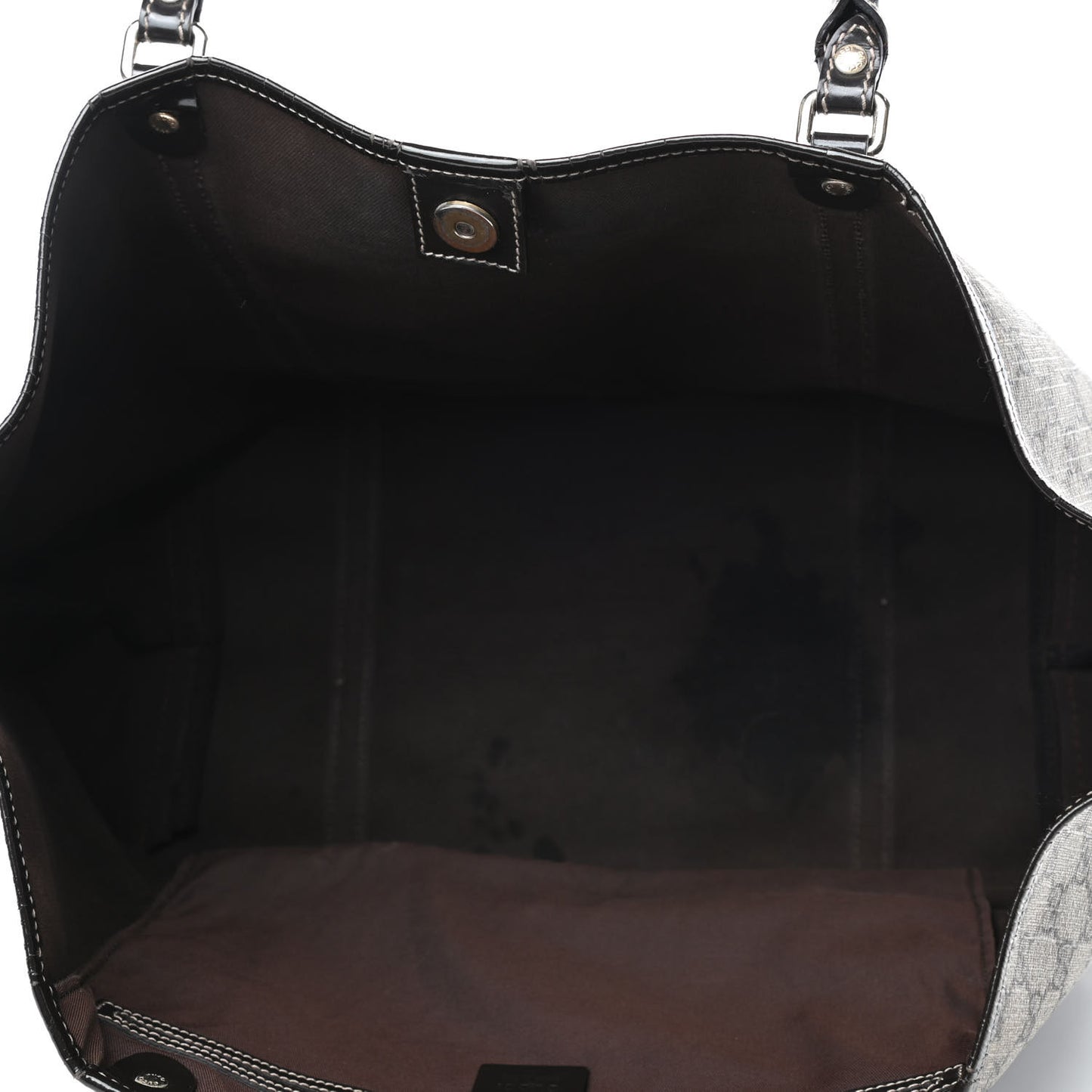 GG Plus Monogram Large Joy Tote Dark Brown