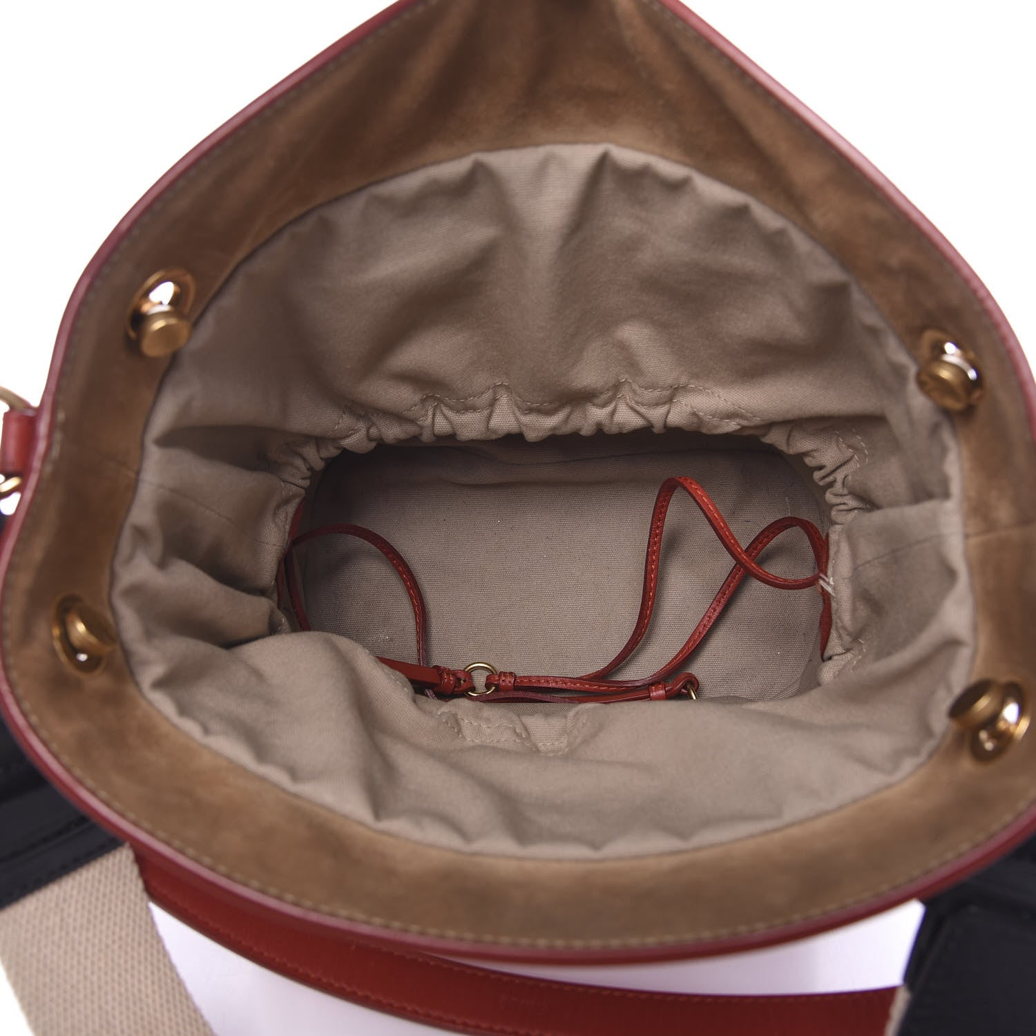 Chloe Smooth Calfskin Medium Roy Bucket Bag Earthy Red 6 of 11