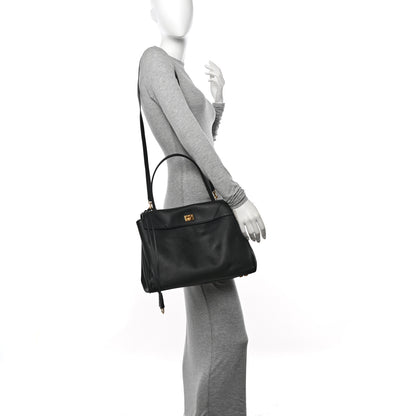 Balenciaga Natural Smooth Calfskin Medium Rodeo Top Handle Handbag Black 2 of 10