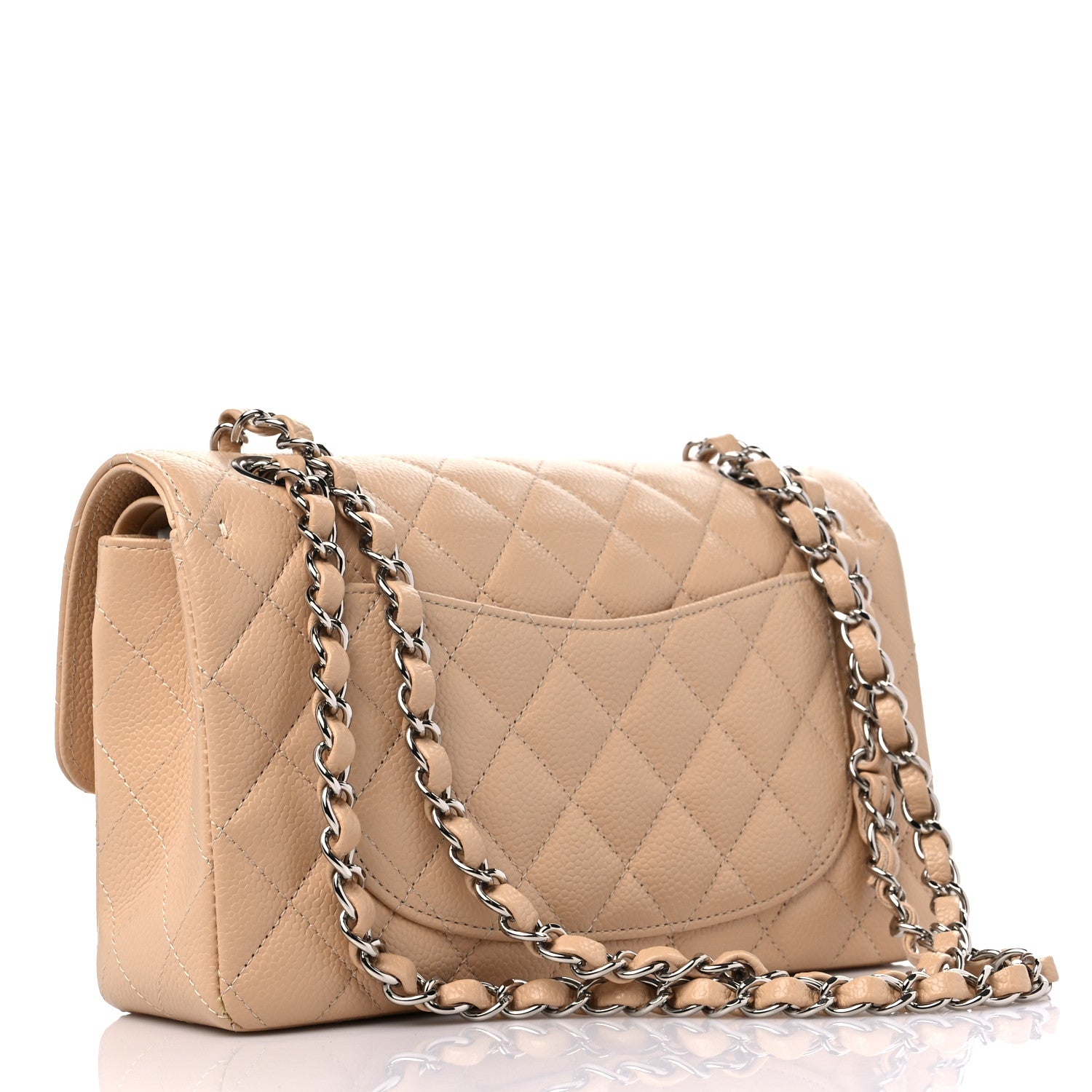 Chanel Caviar Quilted Small Double Flap Beige 3 of 9