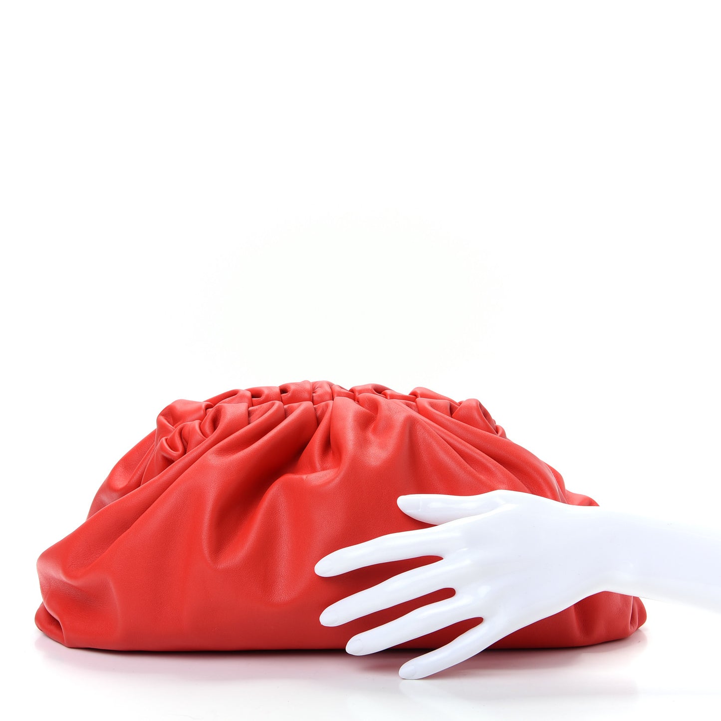 Smooth Butter Calf The Pouch Oversized Clutch Nail Polish