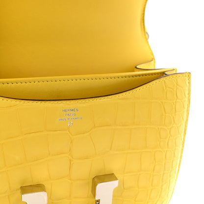 Hermes Matte Alligator Constance 18 Mimosa 6 of 11