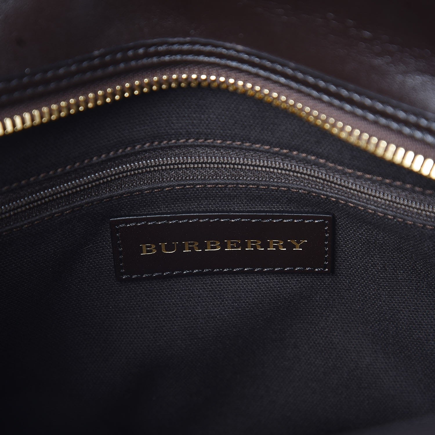 Burberry Haymarket Check Medium Minford Portrait Tote Chocolate 6 of 7