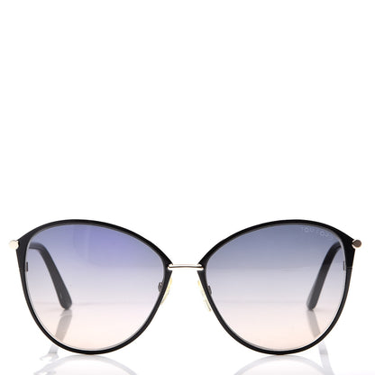 Tom Ford Penelope Vintage Round Sunglasses TF320 Black 2 of 7