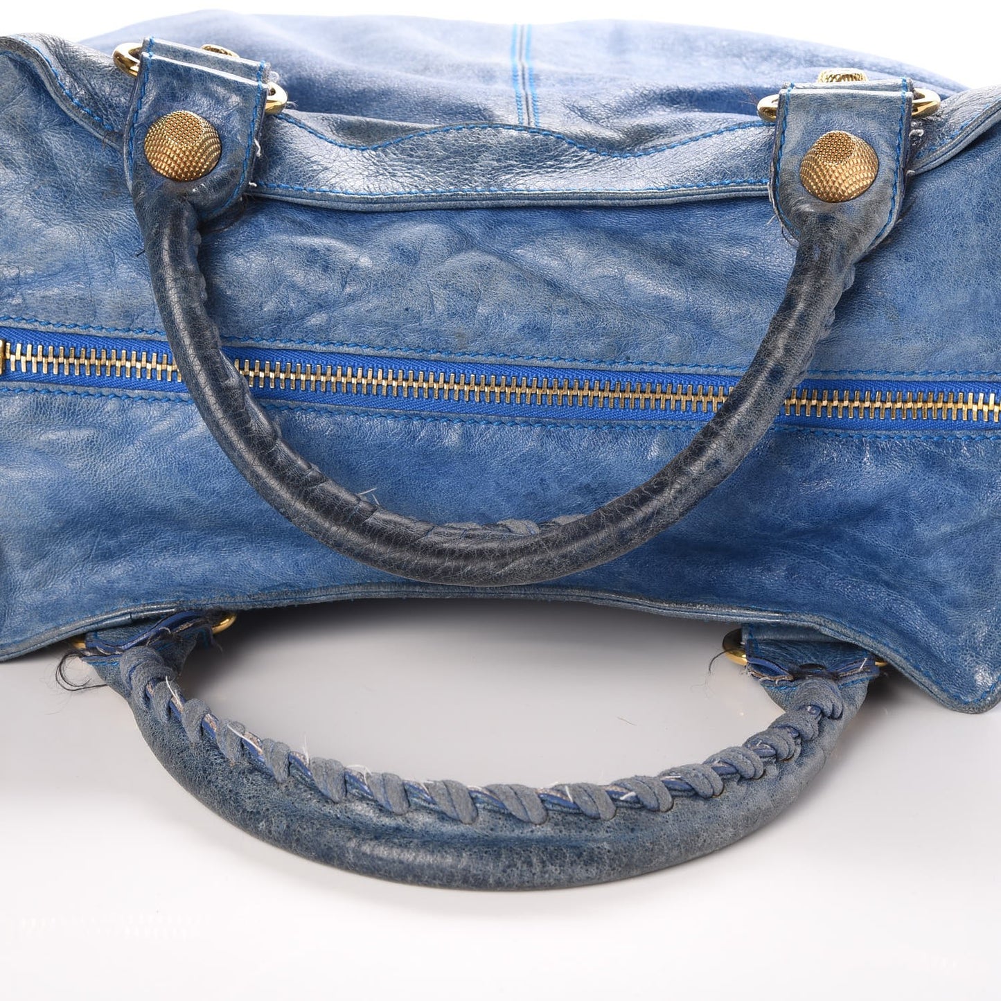 Chevre Giant 21 Gold Hardware Brief French Bleu