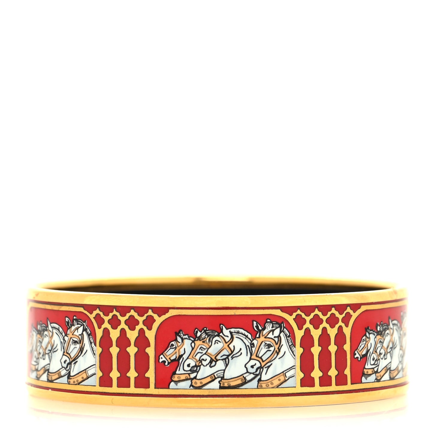 Enamel Printed Wide Horses Bracelet 65