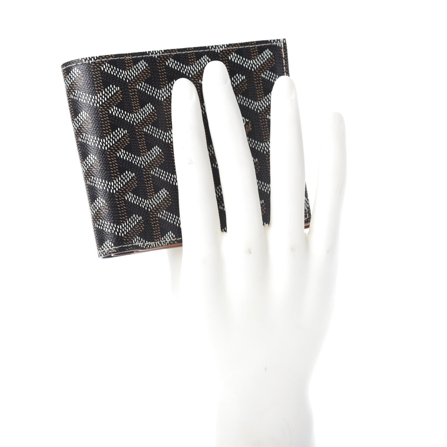 Goyard Goyardine Saint Florentin Bi-Fold Wallet Black Gold 2 of 6